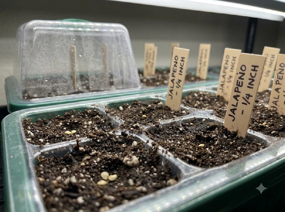 Hot Pepper Seeds Planted